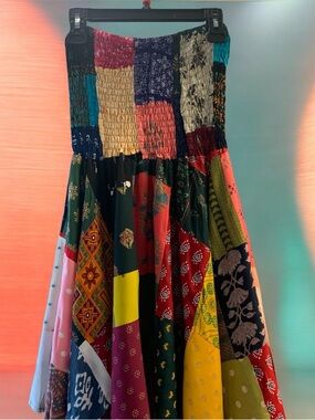 Colorful Boho Patchwork Dress